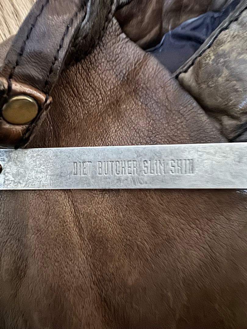 ダイエットブッチャースリムスキン　レザー メッセンジャーバッグ