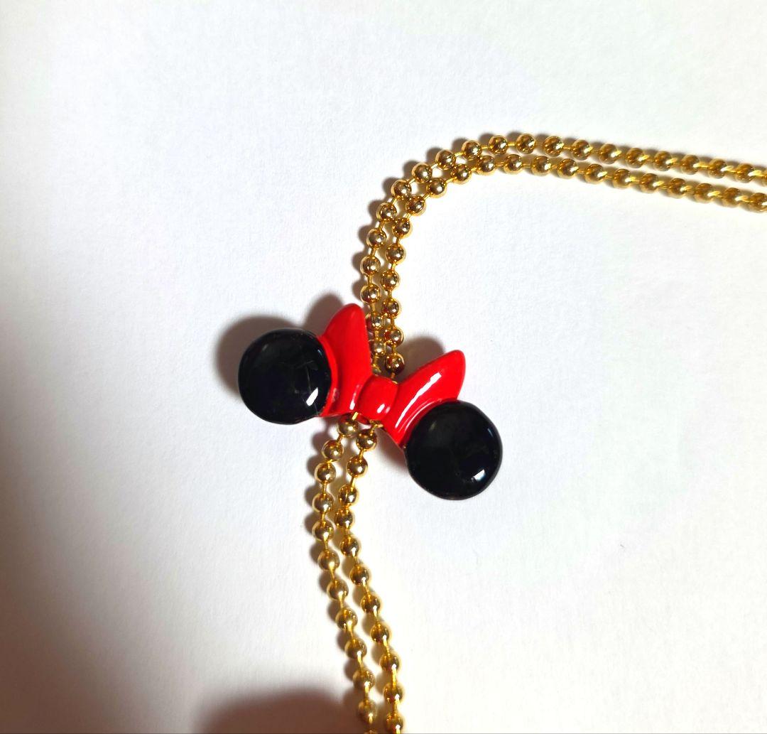 Q-pot. ディズニー コラボ ミニー アイスクリーム ネックレス