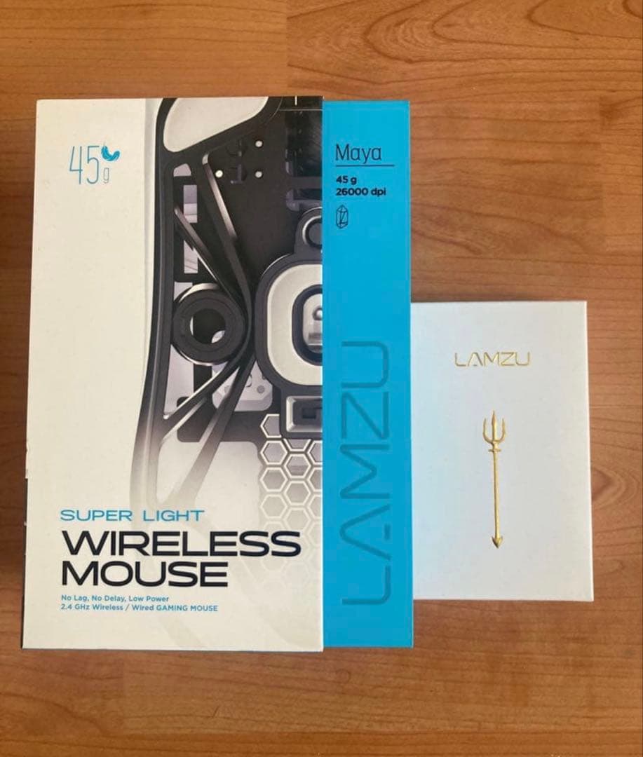LAMZU Maya ワイヤレスマウス 8kドングル付き