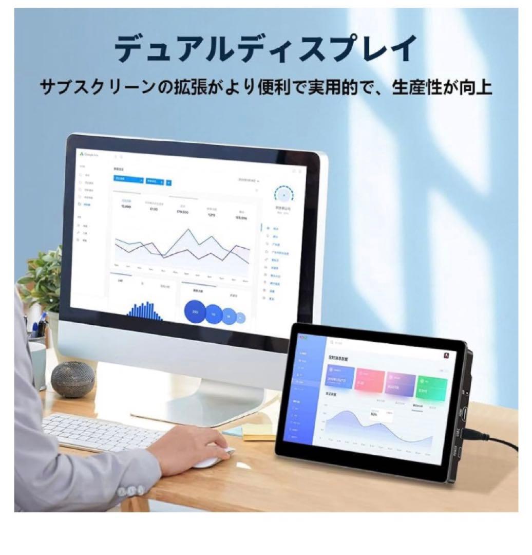 Cuview 8.9インチ タッチモバイルモニターIPS液晶パネル 工業LCD