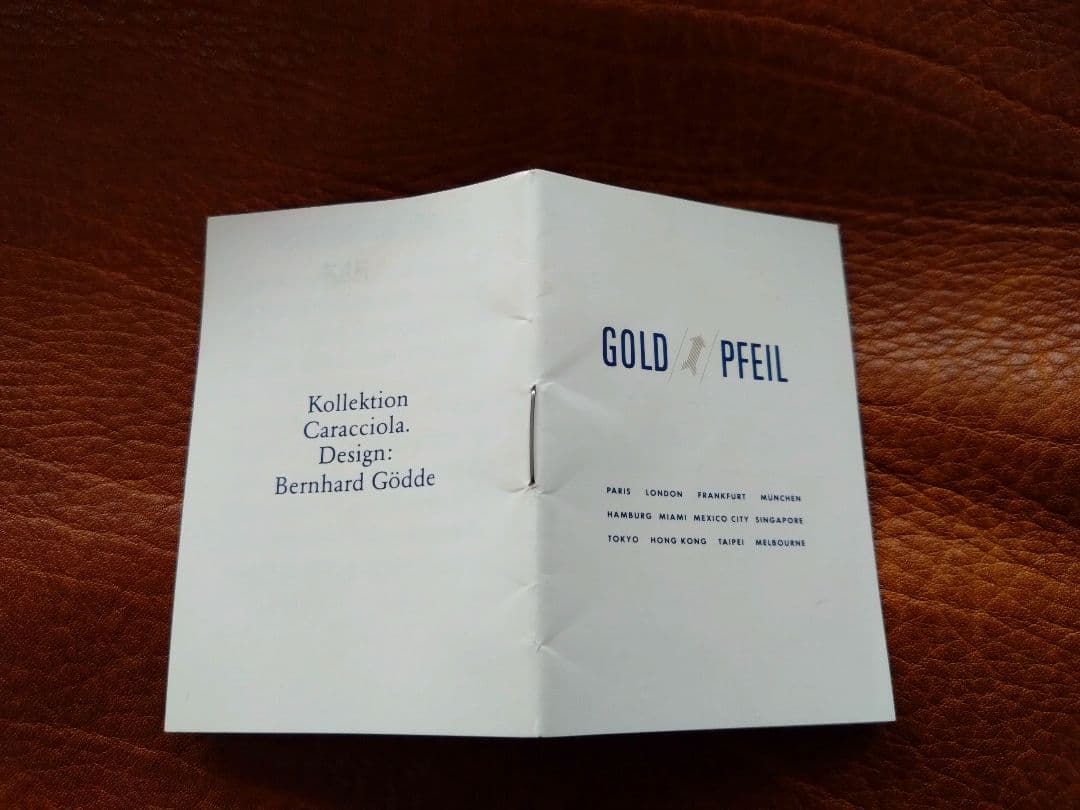GOLD/PFEIL ブラウンレザーボストンバッグ
