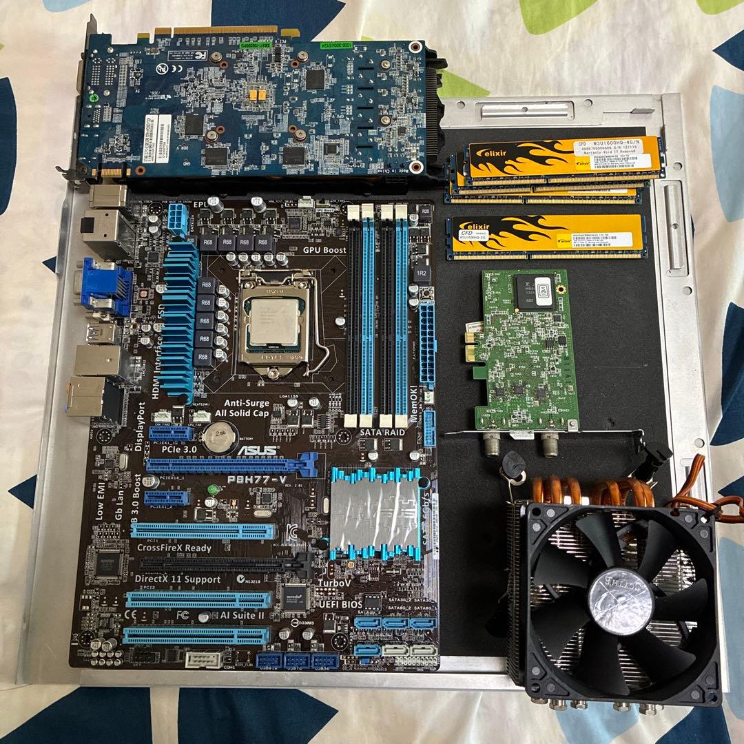 ジャンクP8H77-V Core i5-3570 RAM16gb gtx660