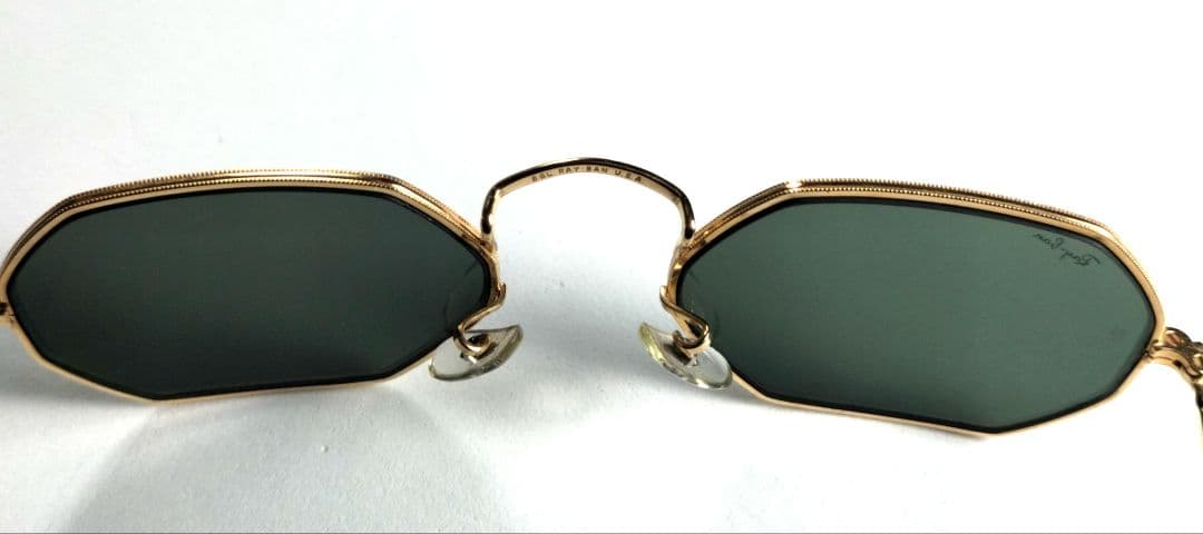 美品 B&L RAY-BAN U.S.A. W1535 オクタゴン ゴールド