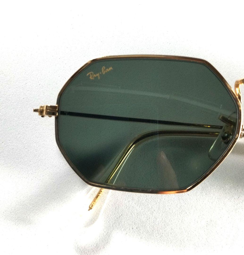 美品 B&L RAY-BAN U.S.A. W1535 オクタゴン ゴールド
