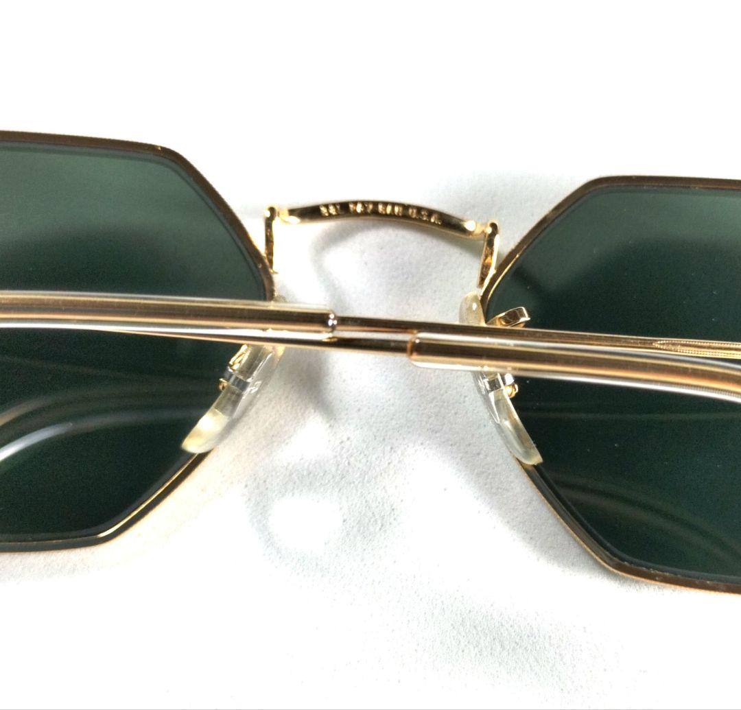 美品 B&L RAY-BAN U.S.A. W1535 オクタゴン ゴールド