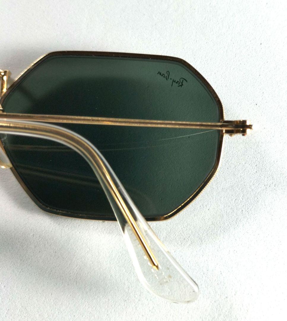 美品 B&L RAY-BAN U.S.A. W1535 オクタゴン ゴールド