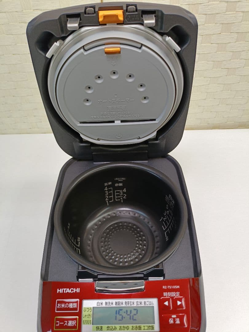 日立 圧力スチーム IHジャー炊飯器 2023年製 RZ-TS105M-R