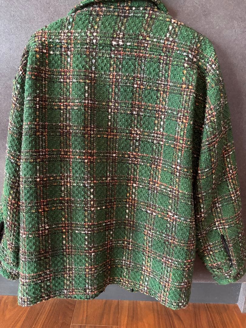 glamb グリーン系チェック ジャケット M