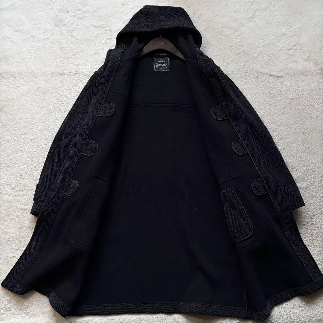 美品✨グローバーオール ダッフルコート キングストン ヘリンボーン グレー XL