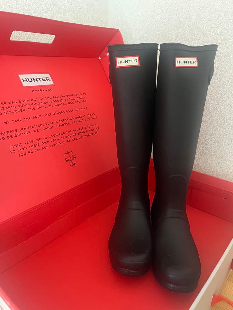 新品未使用　HUNTER 長靴　レインブーツ　 25センチ