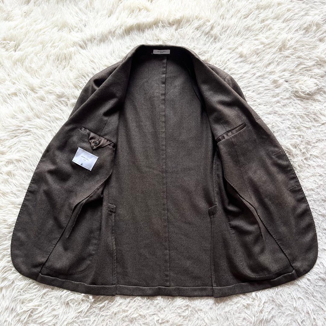 <極美品>BOGLIOLI K.JACKET ブラウン ウール ジャケット 44