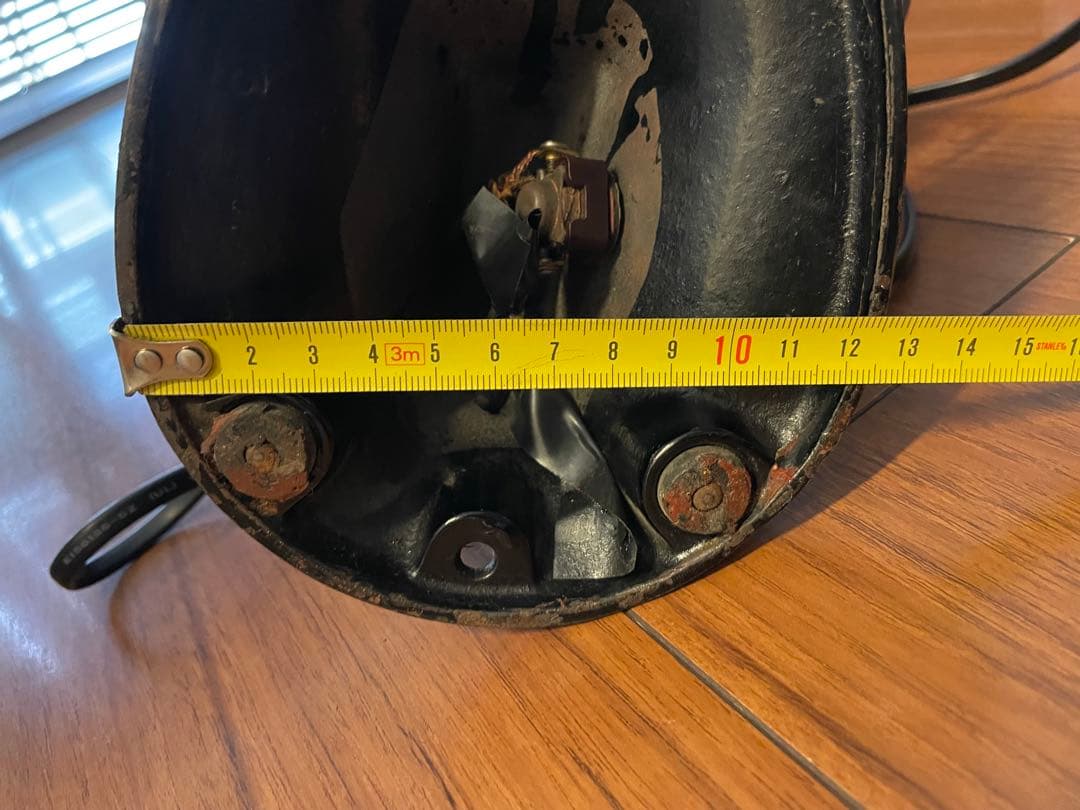 ヴィンテージ 卓上扇風機 3枚羽根 黒