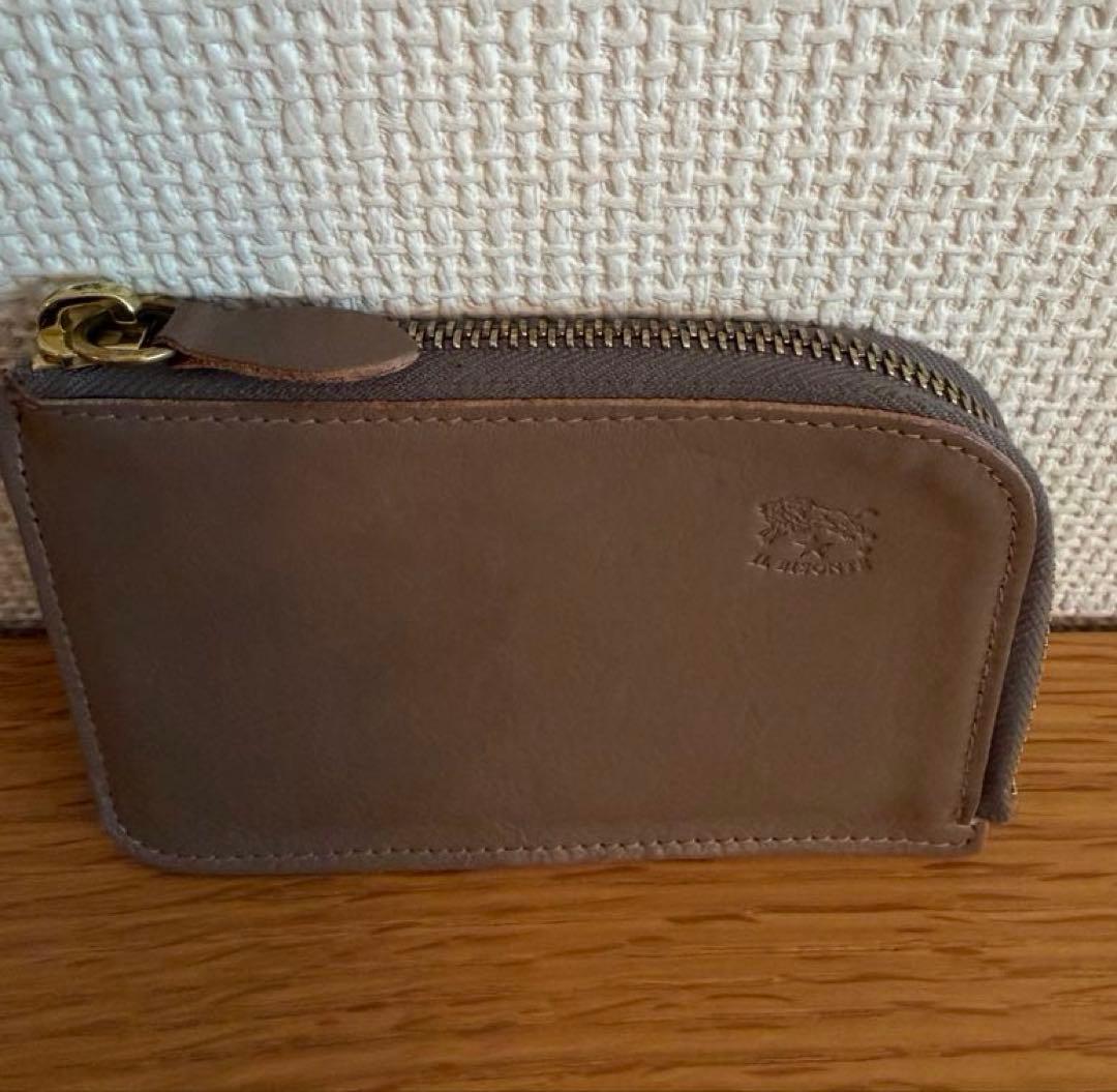 IL BISONTE イルビゾンテ　L字ファスナーケース　グレージュ