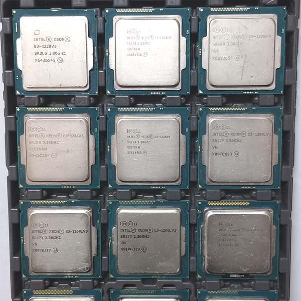 KN65-28 ジャンクIntel CPU E-1265LV3 など13枚セット