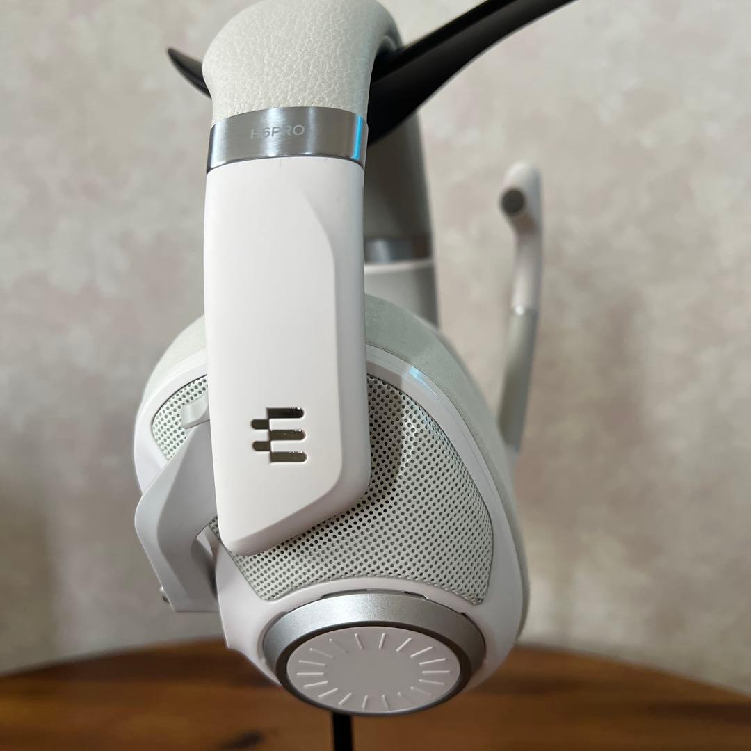 ゼンハイザー　EPOS H6PRO ゲーミングヘッドセット ホワイト開放型　美品