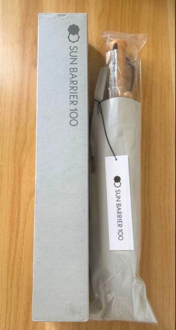 サンバリア100 日傘 2段折り moku (アイボリー)