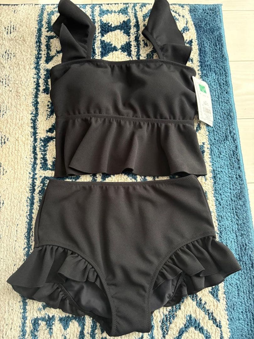 San-ai Resort ブラック ノンワイヤービキニ 9M