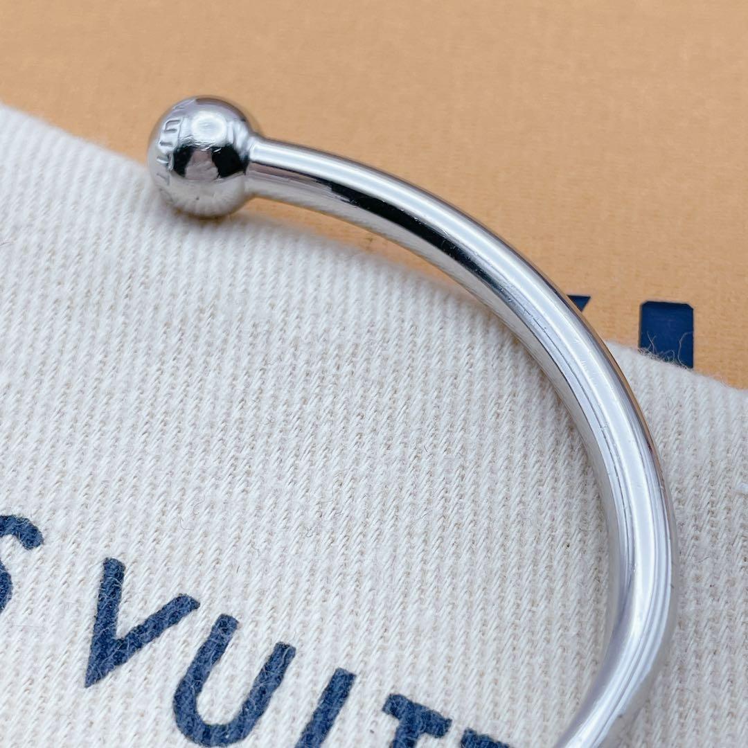 LOUIS VUITTON バングル　ジョンク　モノグラム　シルバー　ブラスレ