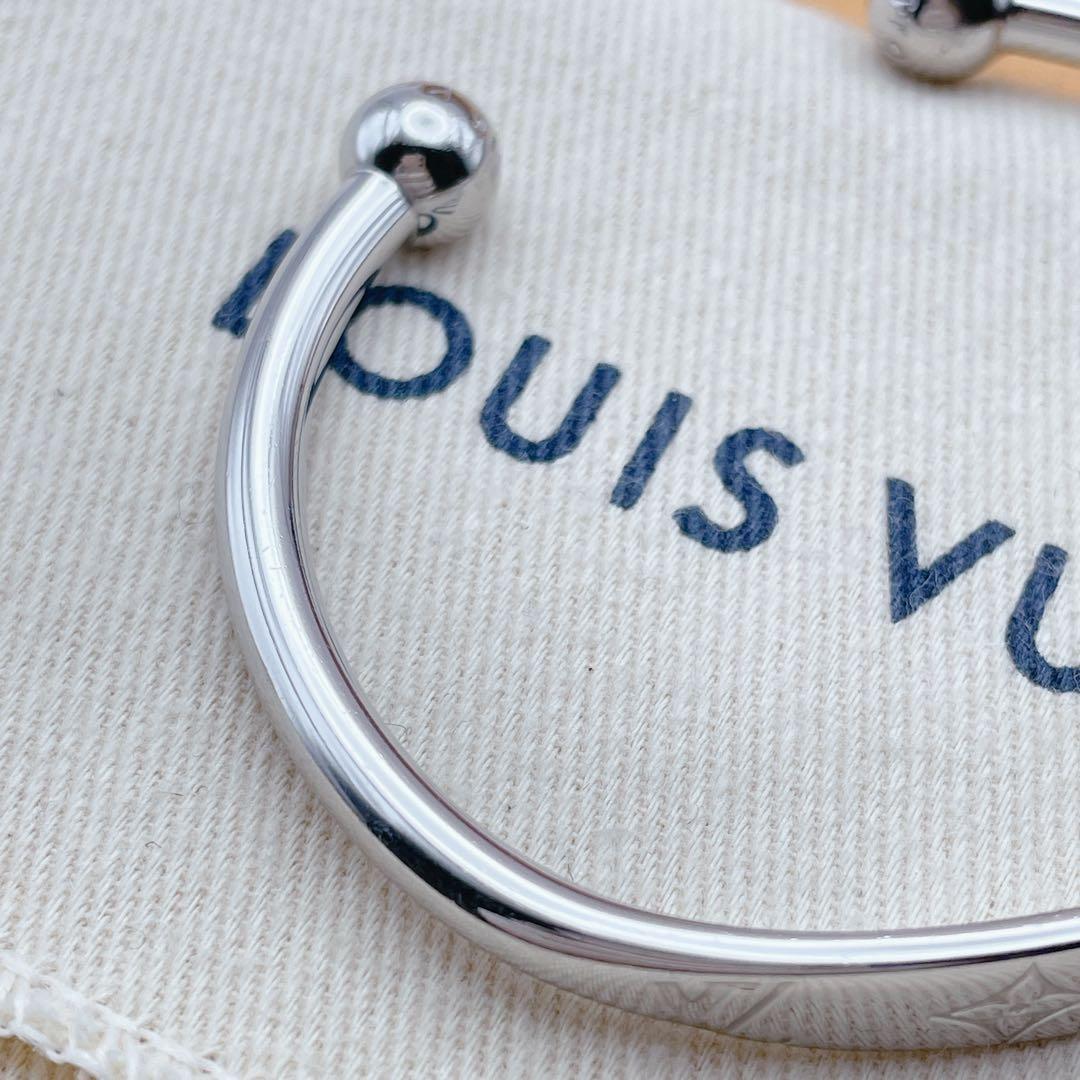 LOUIS VUITTON バングル　ジョンク　モノグラム　シルバー　ブラスレ