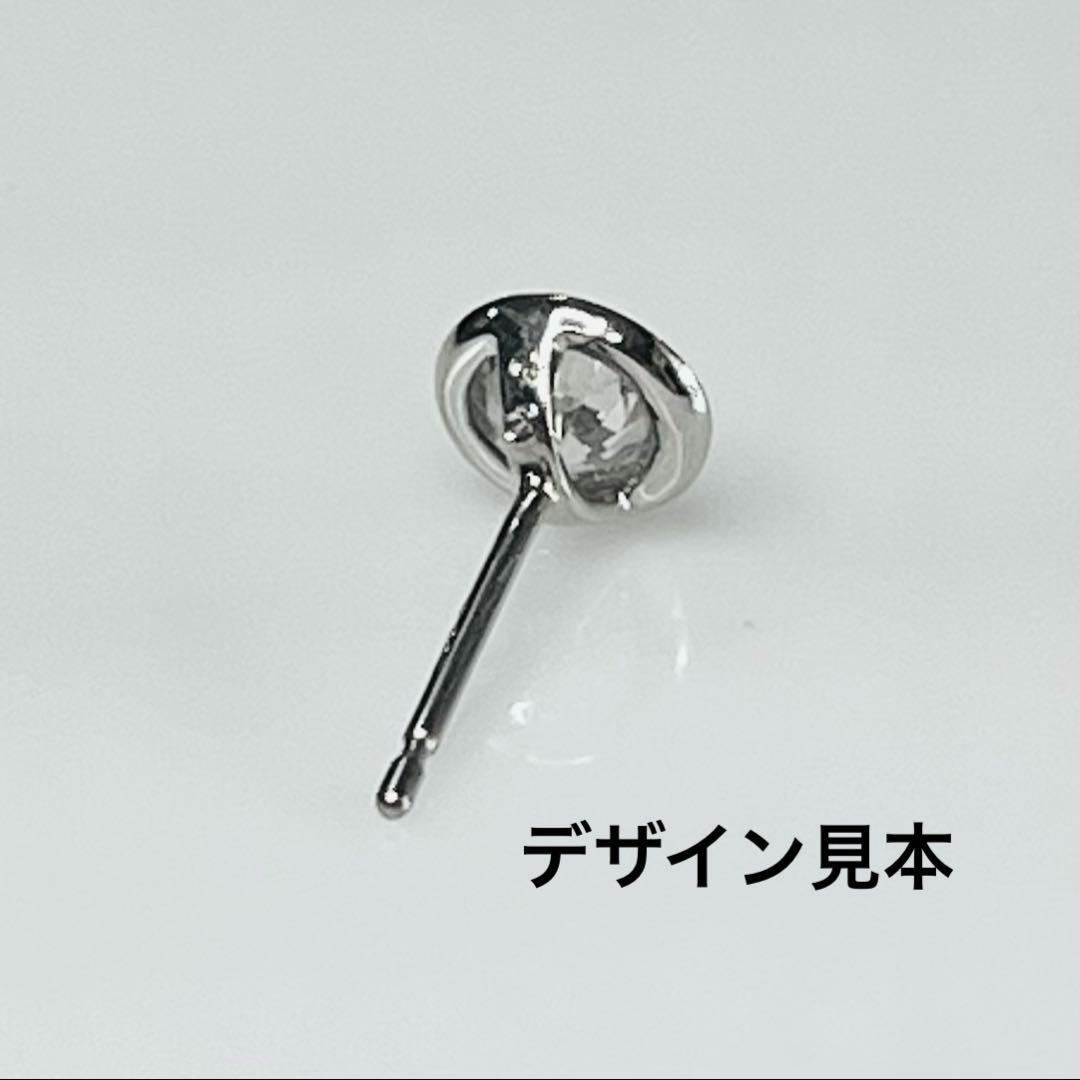 aima PT0.3ct 天然ダイヤフクリン片耳ピアス