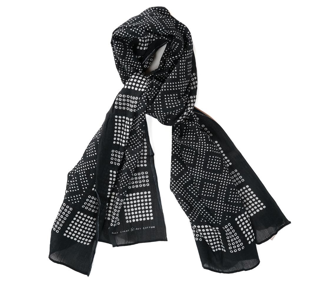 タグ付き インド製 RRL ドット柄 バンダナ ストール コットン インド綿