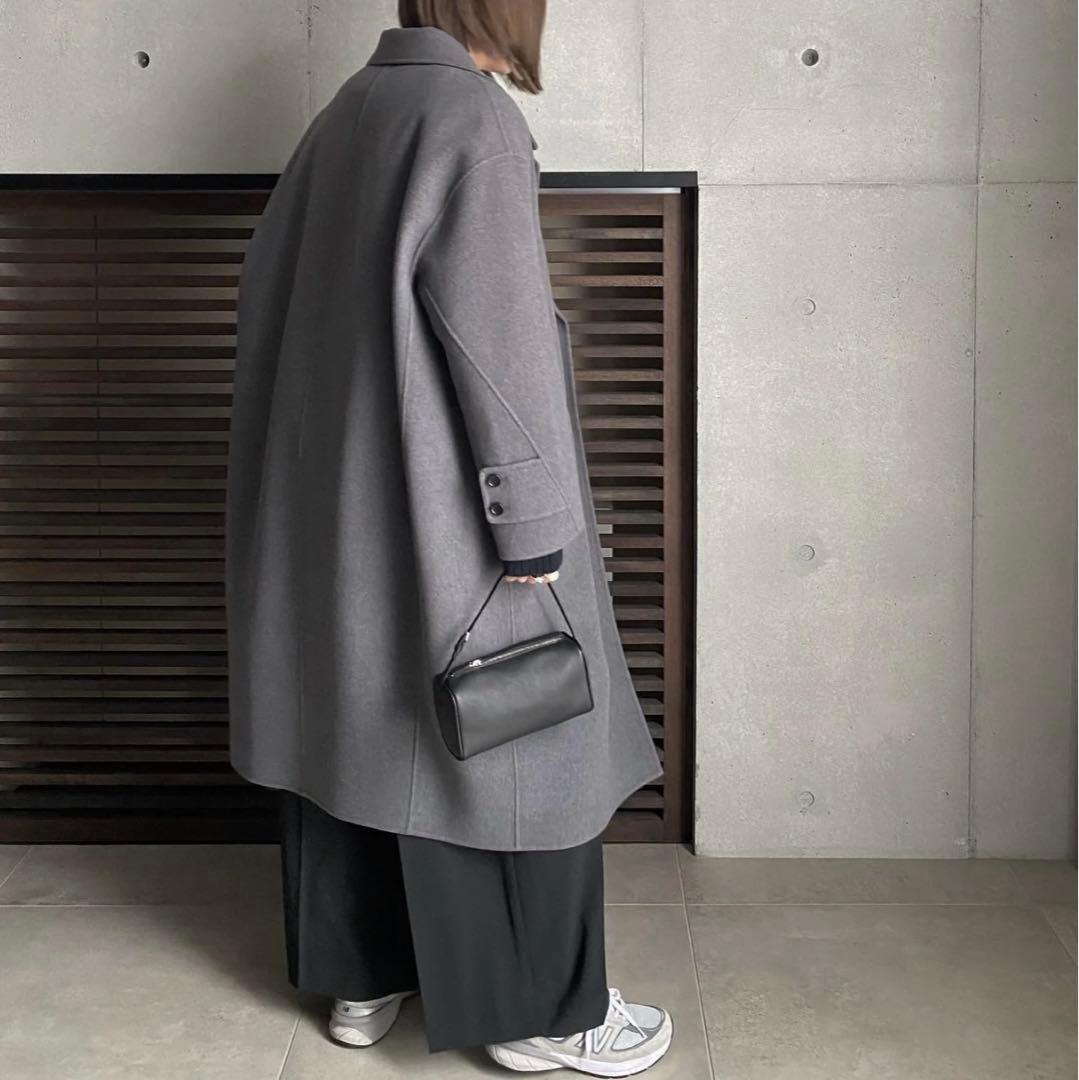 LOHEN ★ハードメルトンリバーピーコート　M.GLEY