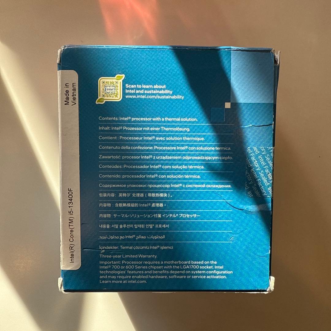 Intel Core i5-13400F 10コア16スレッド最大4.6GHz