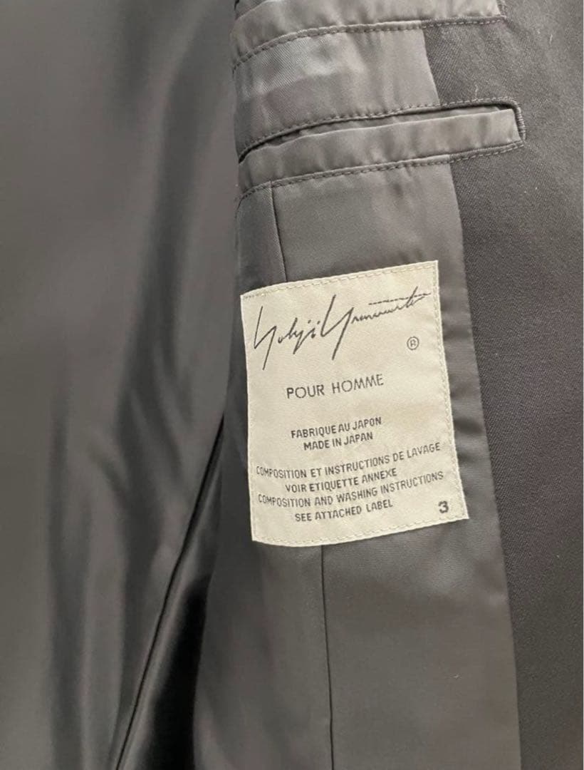 yohjiyamamoto ノーカラージャケット