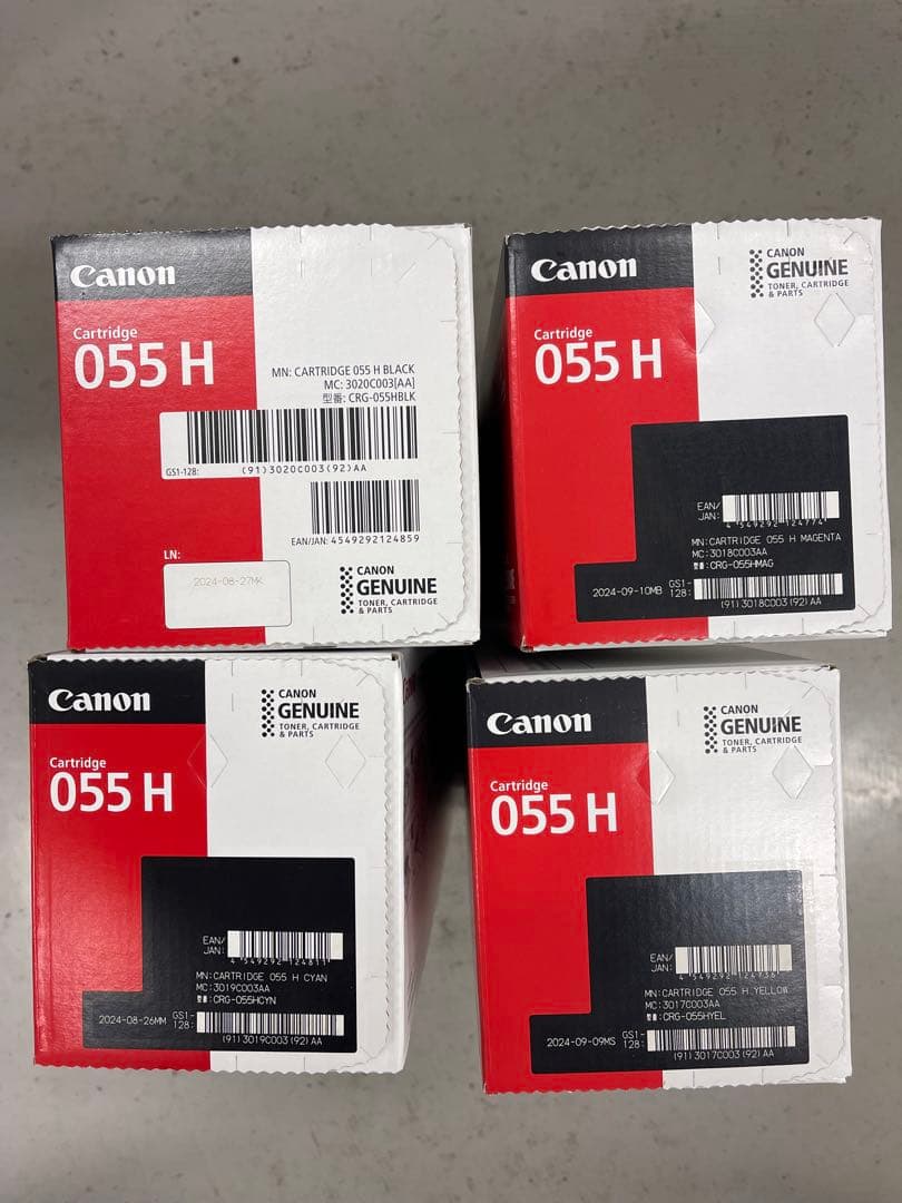値引き！キャノン Canon 055 H トナーカートリッジ 4色セット