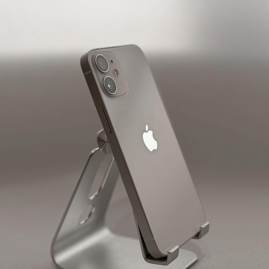 『美品』iPhone 12 mini 64GB ホワイト　新品バッテリー　本体