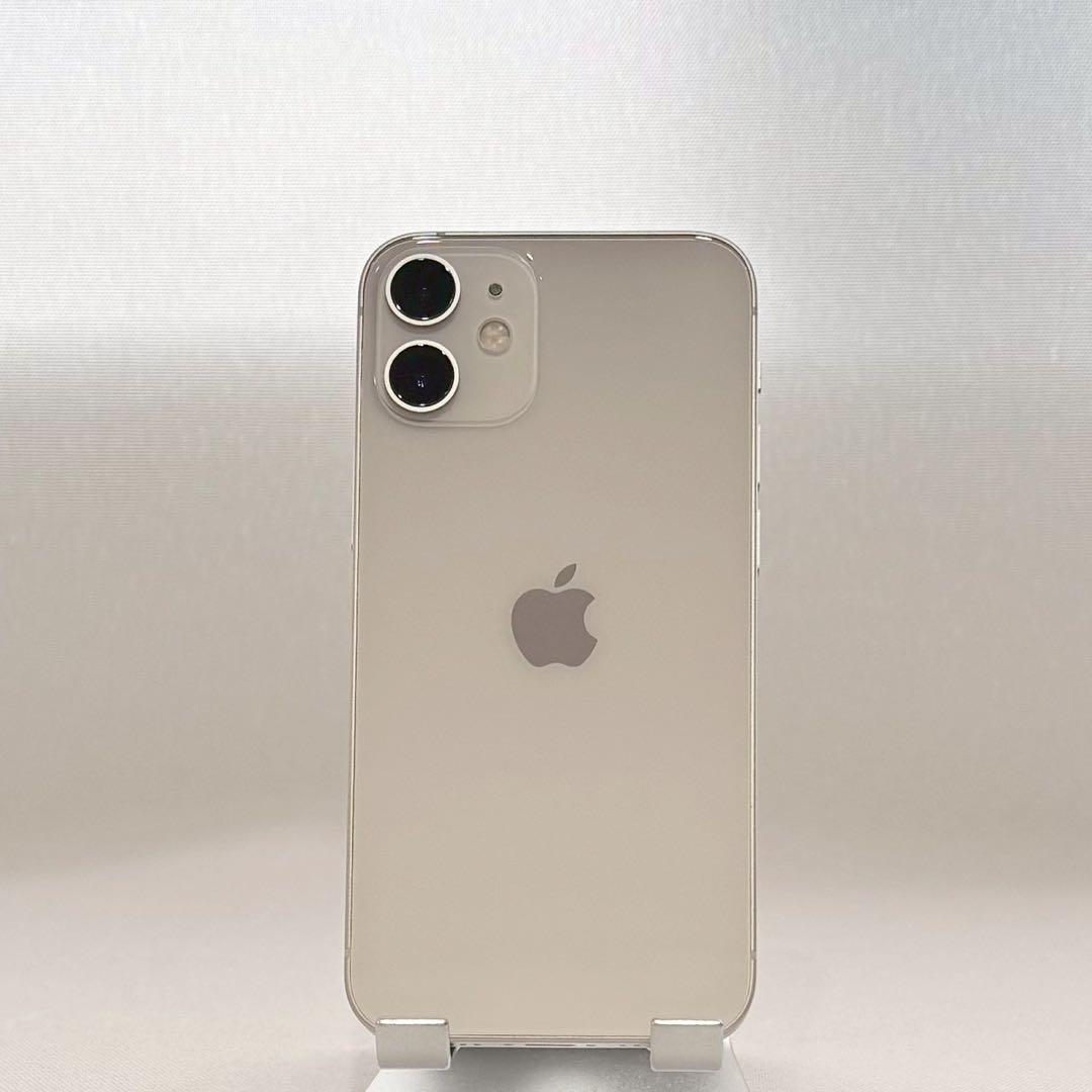 『美品』iPhone 12 mini 64GB ホワイト　新品バッテリー　本体