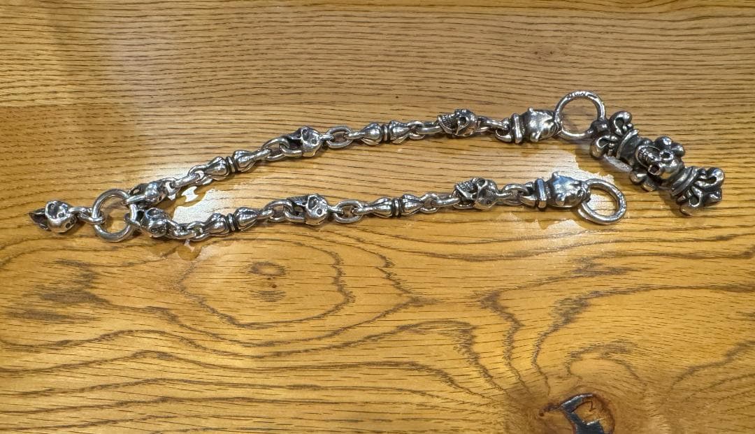 Gabor ガボール クラウンキーパー スカル ヌードル ウォレットチェーン