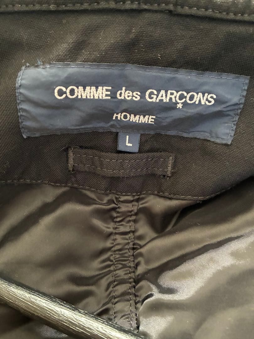 COMME des GARÇONS HOMME ブラックミリタリージャケット