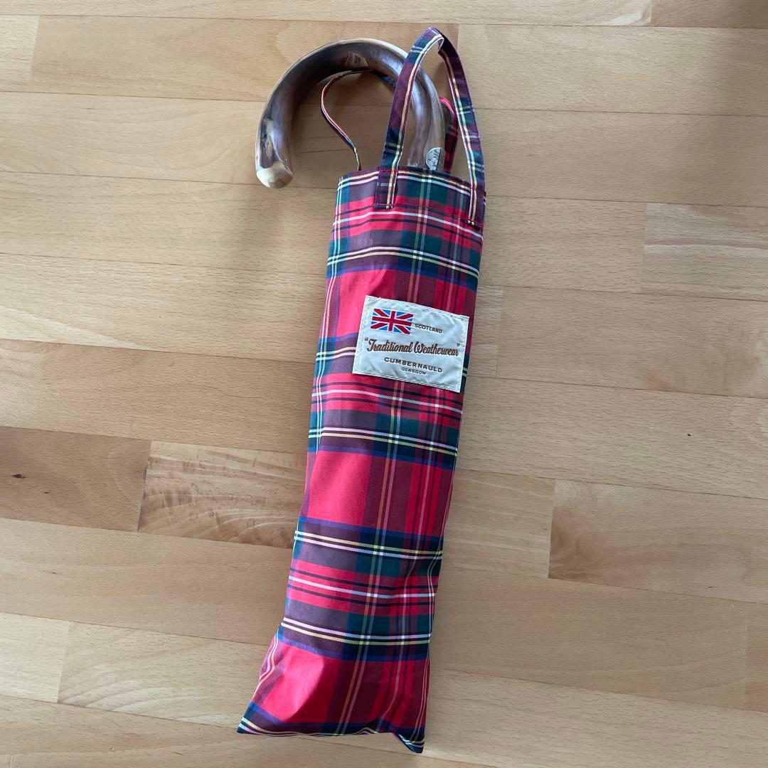 トラディショナルウェザーウェア折りたたみ傘晴雨兼用*タータンチェック