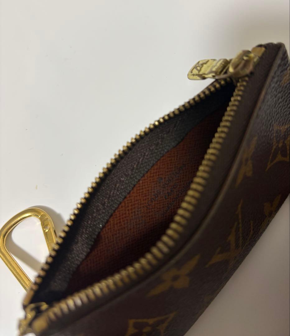 ルイヴィトン ポシェットクレ モノグラム キーケース ケースブラウン
