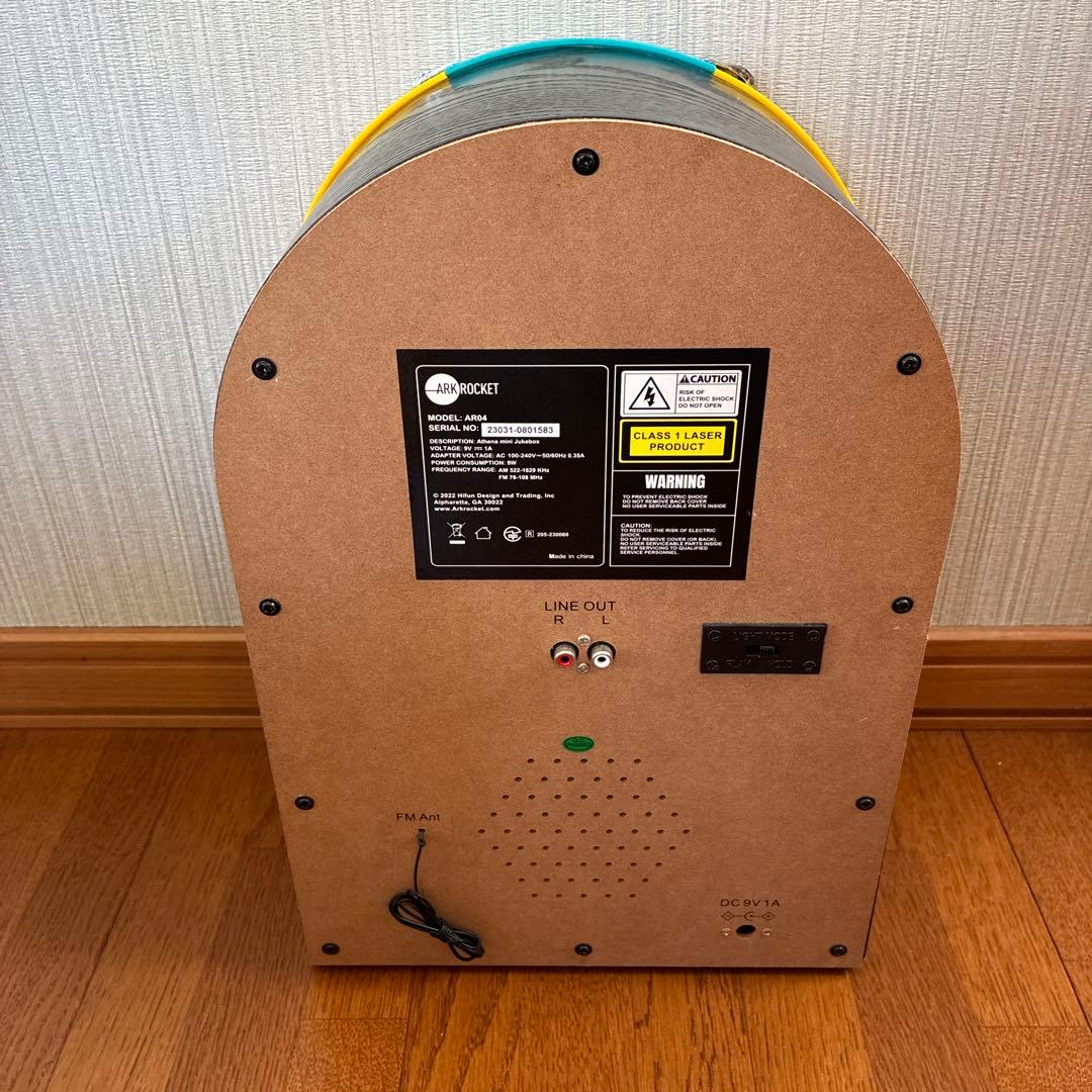 アークロケット アテナ ミニ ジュークボックス CD プレーヤー レトロ