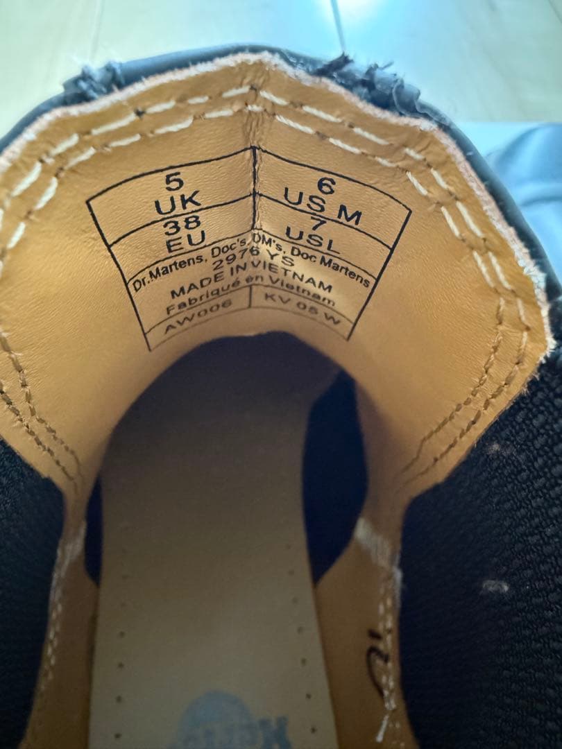 ドクターマーチン サイドゴアブーツ　US7 EU38