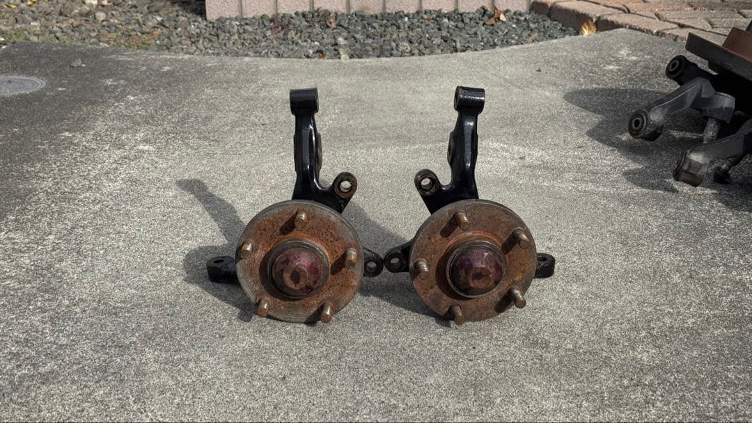 S13 シルビア 5穴化用ハブ•ナックルセット (フロント、リア)