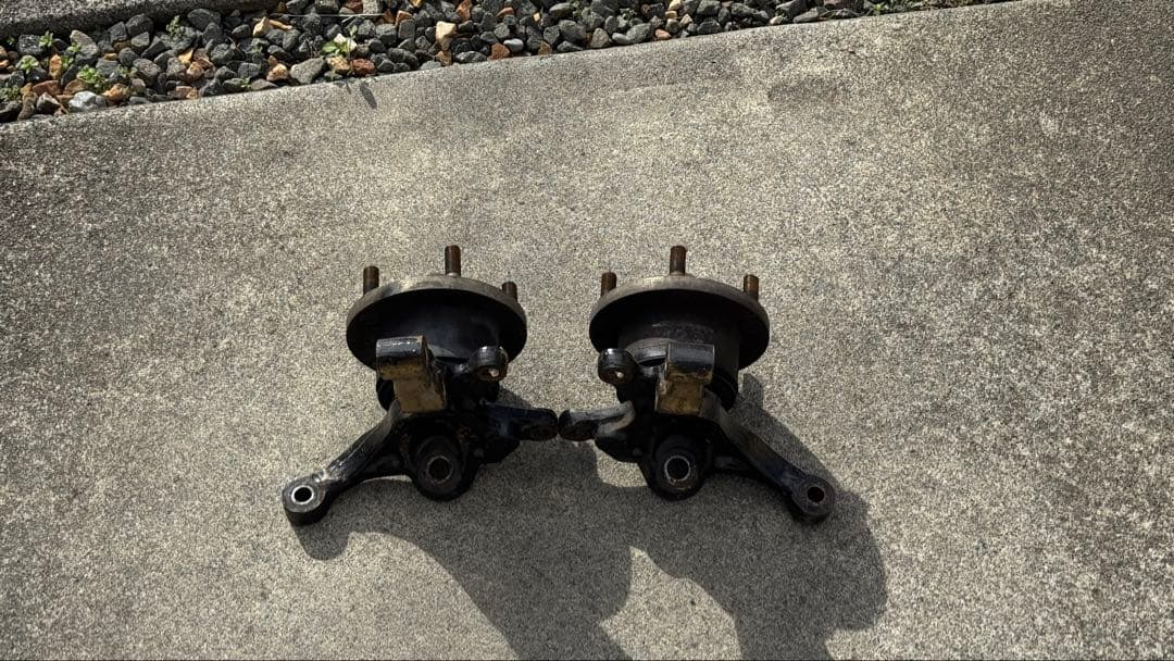 S13 シルビア 5穴化用ハブ•ナックルセット (フロント、リア)