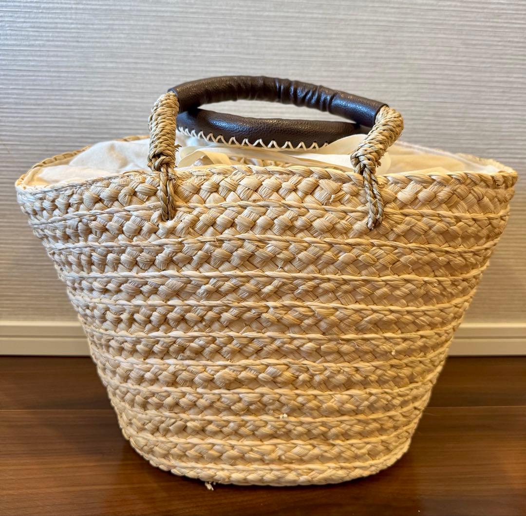 【美品】DEAN＆DELUCA×BEAMS ディーンアンドデルーカ カゴバック