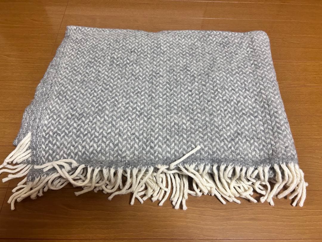KLIPPAN ヘリンボーン柄毛布 130x200cm