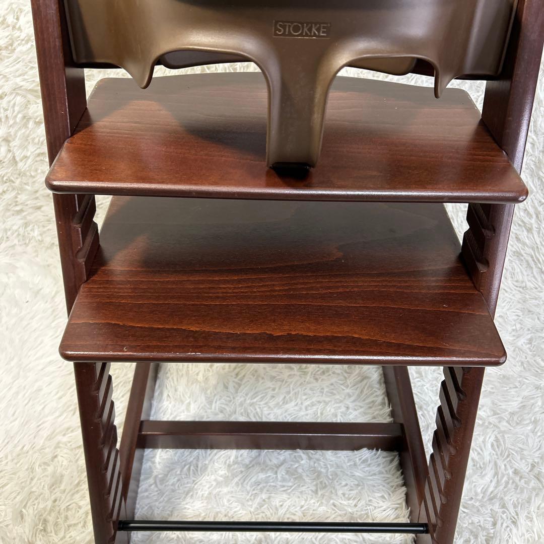 ストッケ トリップ トラップ ベビーチェア+ベビーセット ウォールナットブラウン