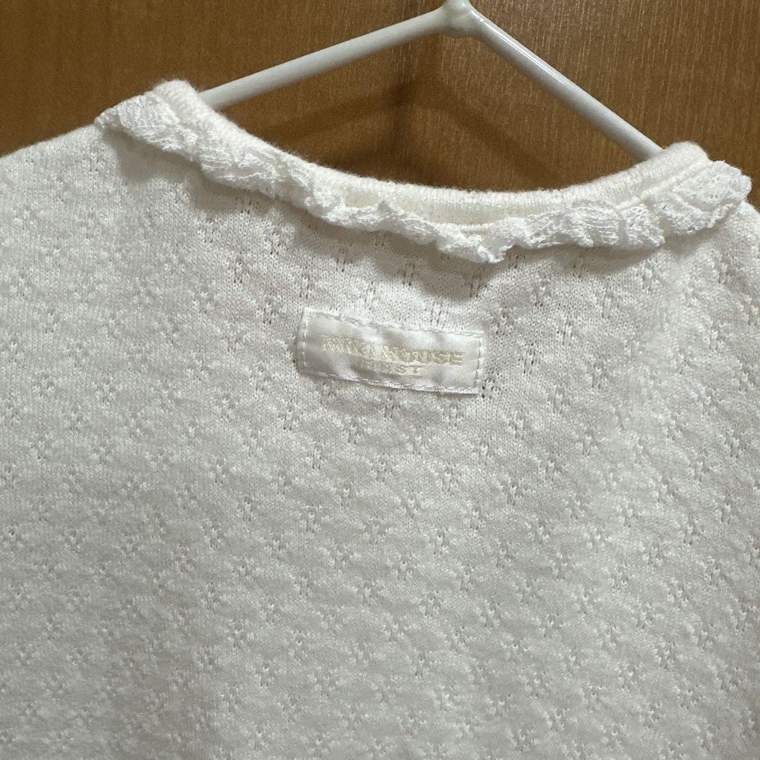 美品 ミキハウス 新生児 セレモニードレス3点セット