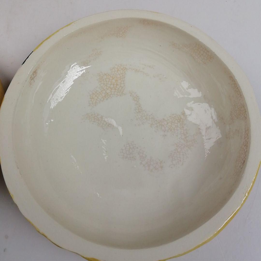 Ｔ３８３　香合　『交趾　鶴』『中村翠嵐 造』　共箱　茶道具