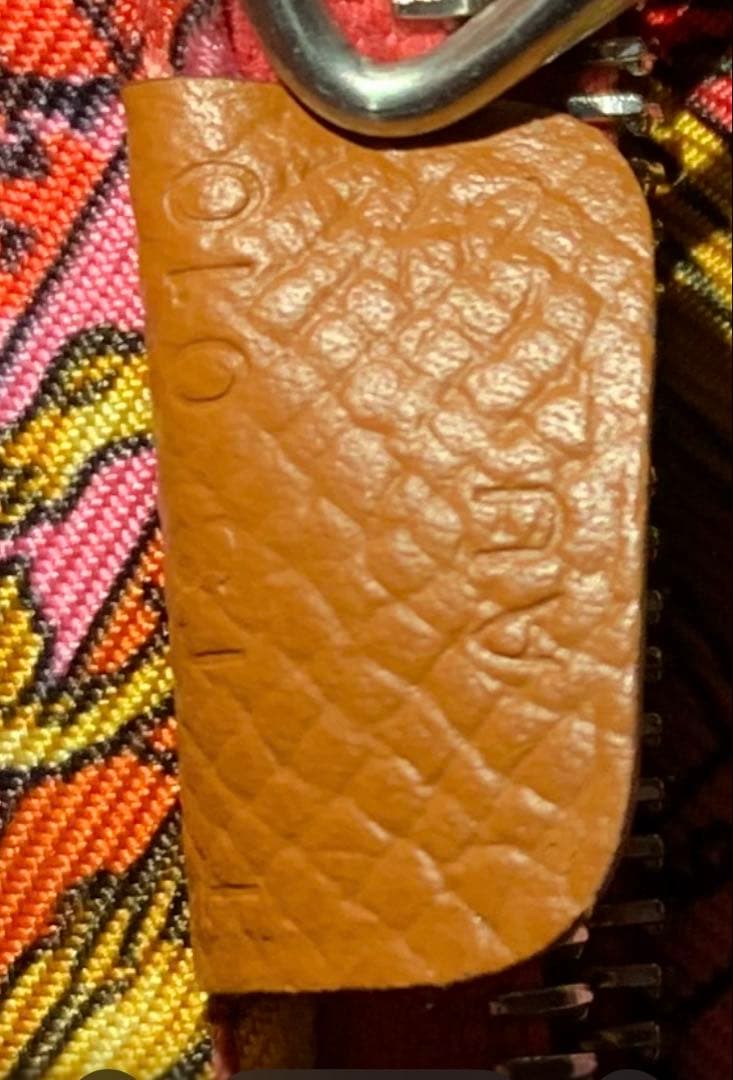 HERMES ブラウン 長財布　シルクイン コニャック