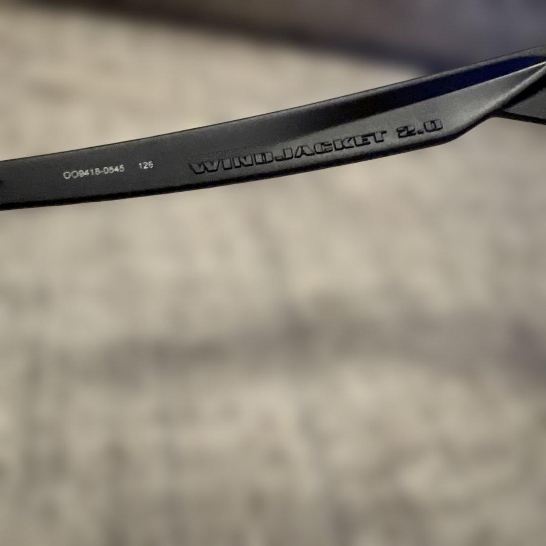 極美品　オークリー ウィンドジャケット　サングラス　ブラック　スポーツ