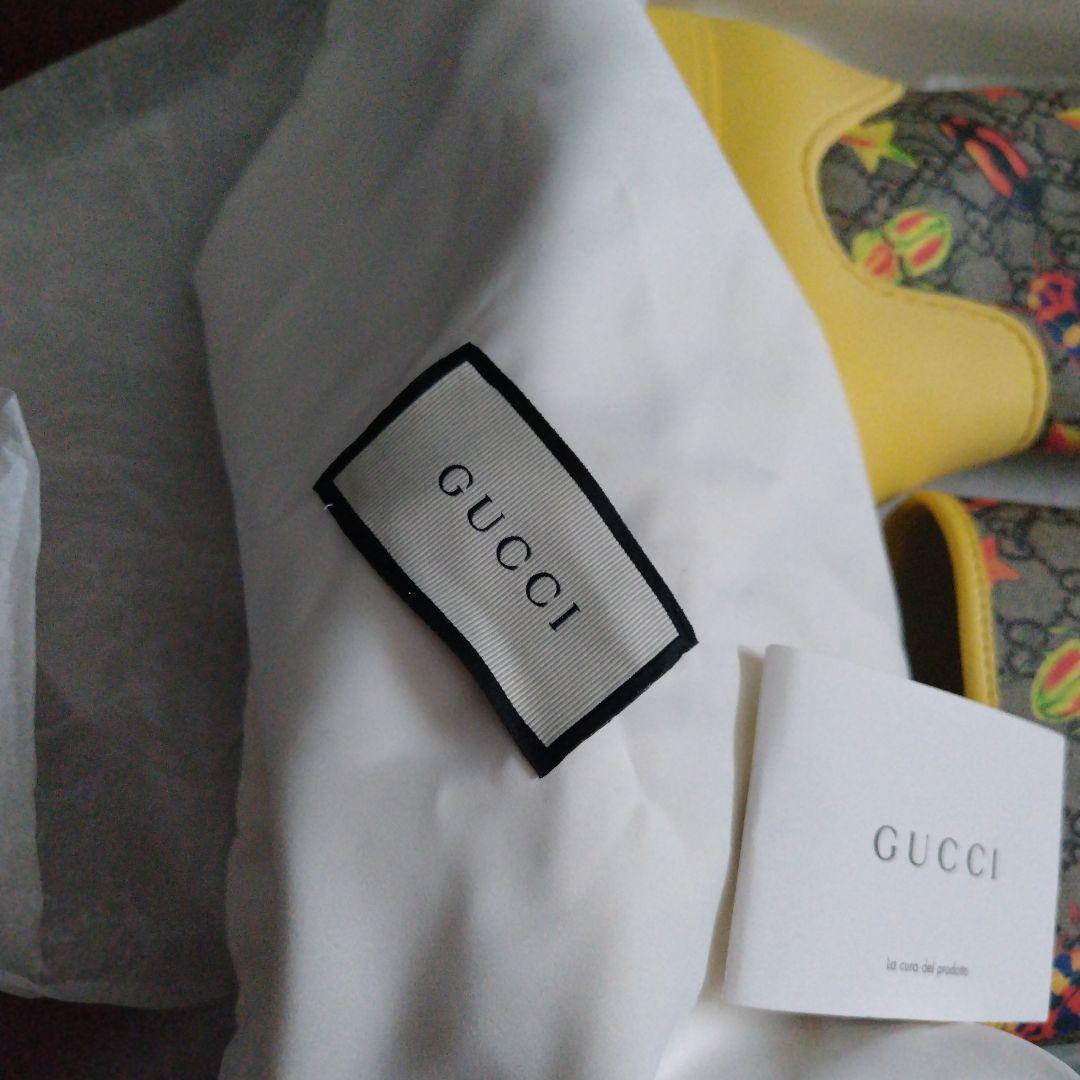 新品・未使用　GUCCI カラフル長靴 イエロー