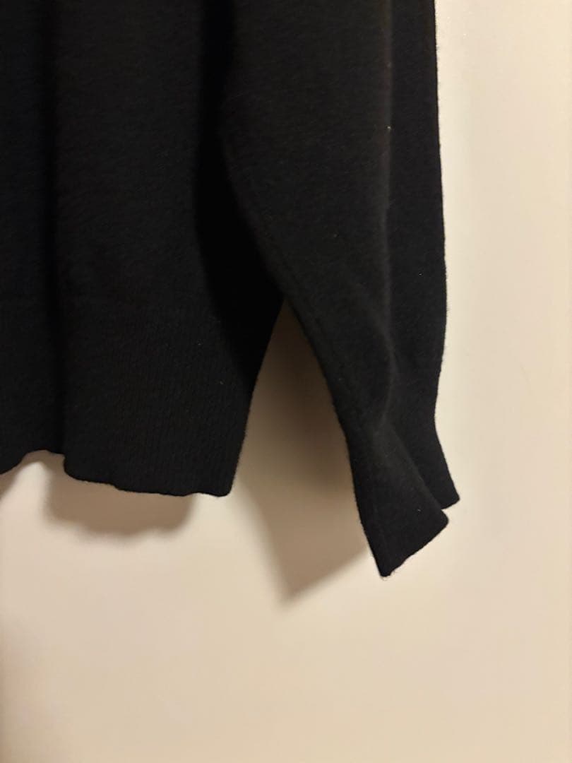 ビンテージ ブラック 100% カシミア セーター XL