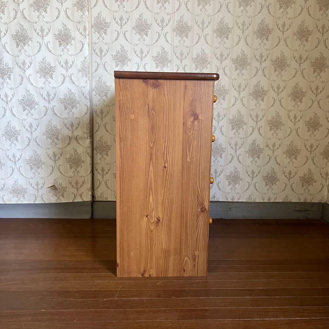 【アンティーク】① 木製 チェスト キャビネット 4杯 収納棚 箪笥 北欧レトロ