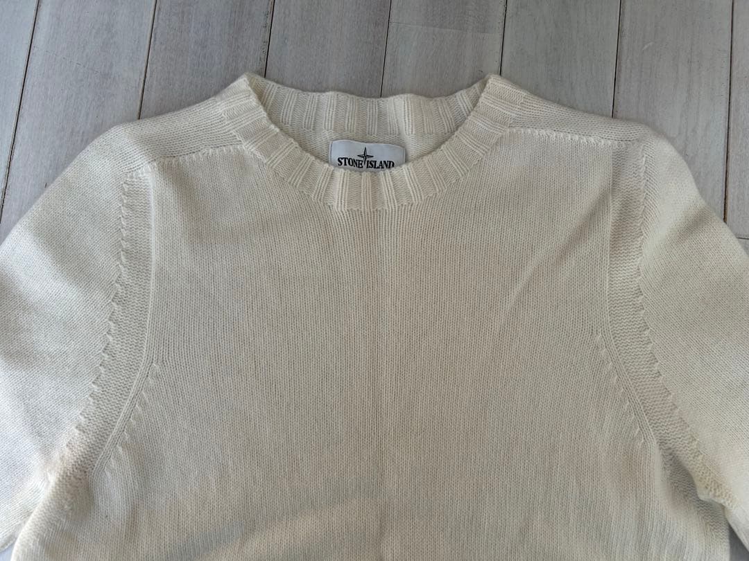 STONE  ストーンアイランド ニット ホワイト サイズL 美品